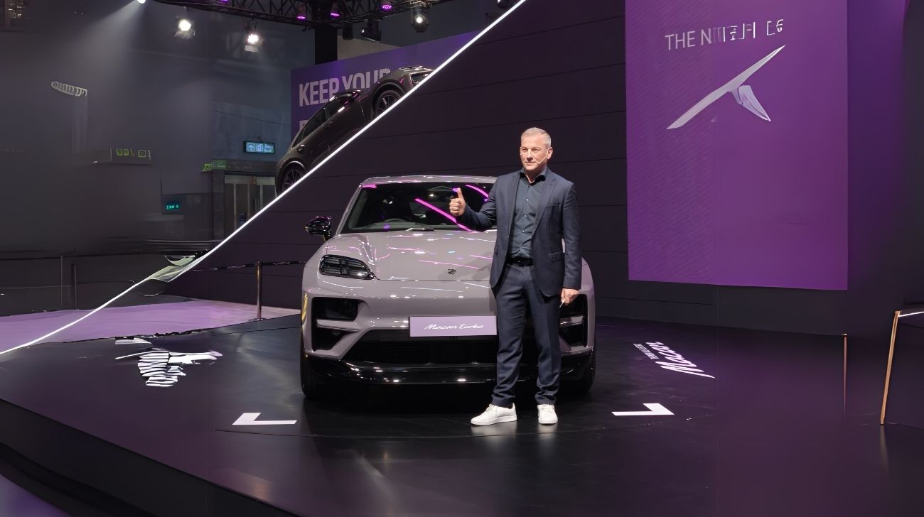 Porsche Macan Electric Showcased at Auto Expo 2025